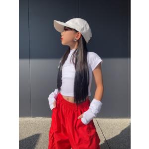 キッズダンス衣装 トップス 白 黒 オレンジ ...の詳細画像1