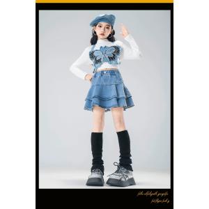 ダンス衣装 セットアップ ガールズ ヒップホッ...の詳細画像1