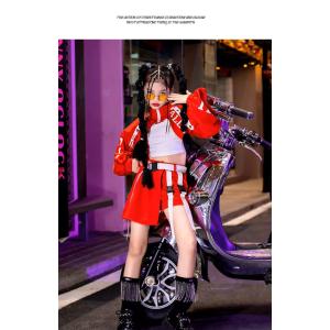 ダンス衣装 ガールズ ヒップホップ 衣装 キッ...の詳細画像3