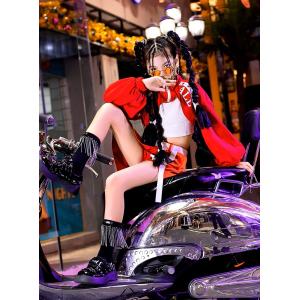 ダンス衣装 ガールズ ヒップホップ 衣装 キッ...の詳細画像5