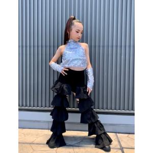 ダンス衣装 キッズ セットアップ スパンコール...の詳細画像2