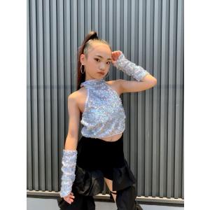 ダンス衣装 キッズ セットアップ スパンコール...の詳細画像3