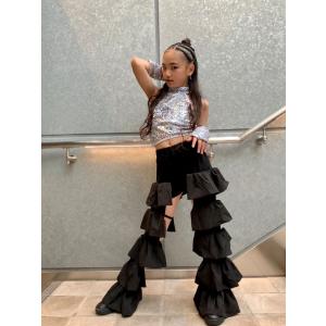 ダンス衣装 キッズ セットアップ スパンコール...の詳細画像5