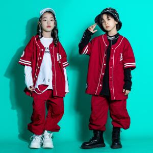 ベースボールシャツ ダンス衣装 キッズ ヒップ...の詳細画像1