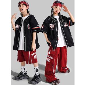 ベースボールシャツ ダンス衣装 キッズ ヒップ...の詳細画像5