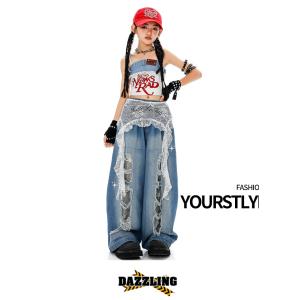 ヒップホップ ダンス衣装 ガールズ K-POP...の詳細画像2
