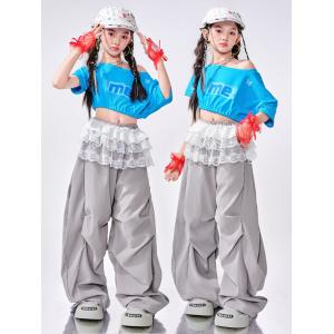 ダンス衣装 ガールズ ヒップホップ 衣装 K-...の詳細画像2