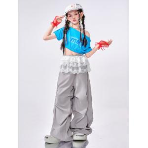 ダンス衣装 ガールズ ヒップホップ 衣装 K-...の詳細画像3