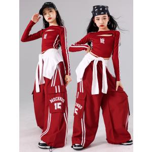ヒップホップ ダンス衣装 ガールズ K-POP...の詳細画像2