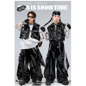 キッズダンス衣装 セットアップ キラキラTシャ...の詳細画像1