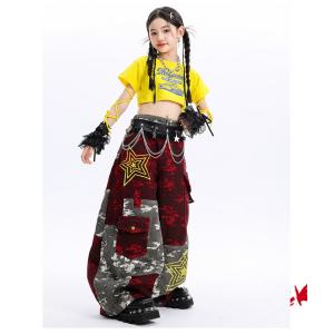 ダンス衣装 ガールズヒップホップ 衣装 セット...の詳細画像5