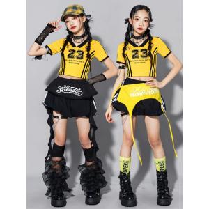 ダンス衣装 キッズ セットアップ ガールズ ヒ...の詳細画像4