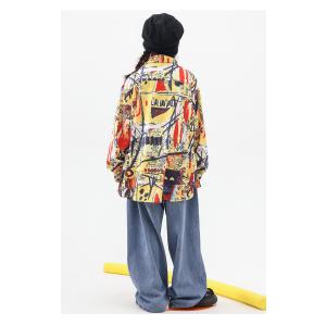 シャツ キッズダンス衣装 トップス ヒップホッ...の詳細画像3