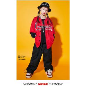 ベースボールシャツ ダンス衣装 キッズ ヒップ...の詳細画像2