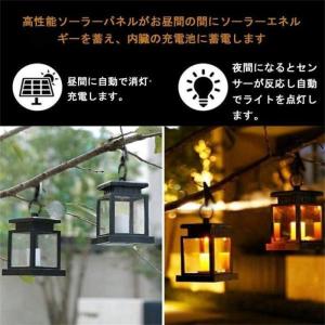ランタン ガーデンライト LED ソーラー式 ...の詳細画像3