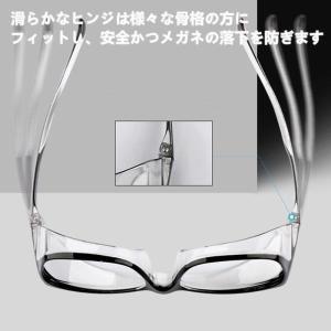 花粉症 メガネ 飛沫防止 防曇 ゴーグル 眼鏡...の詳細画像3