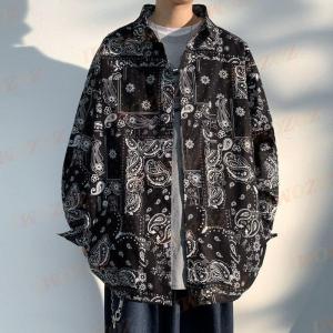 ペイズリー柄 シャツ メンズ 柄シャツ おしゃ...の詳細画像1