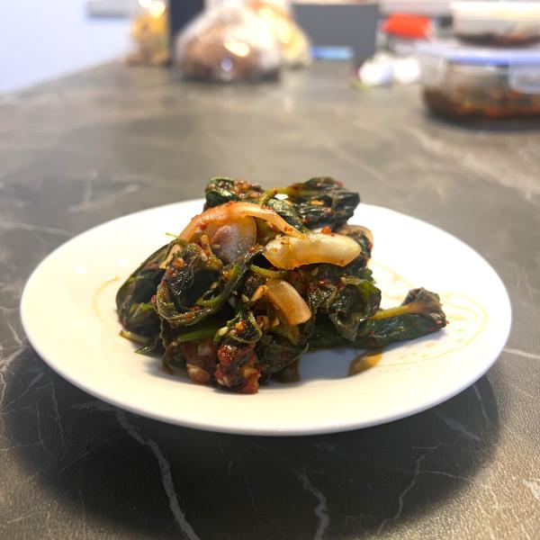 キムチ 無農薬 無添加キムチ 胡麻の葉 ごまの葉キムチ 数量5個