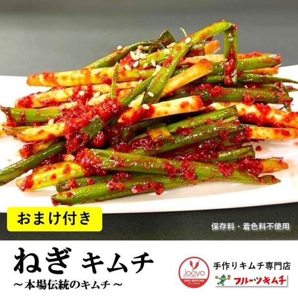 ネギキムチ 葱キムチ ★おまけ付き 博多の万能ねぎキムチ 500g 手作りキムチ専門店 フルーツキム...
