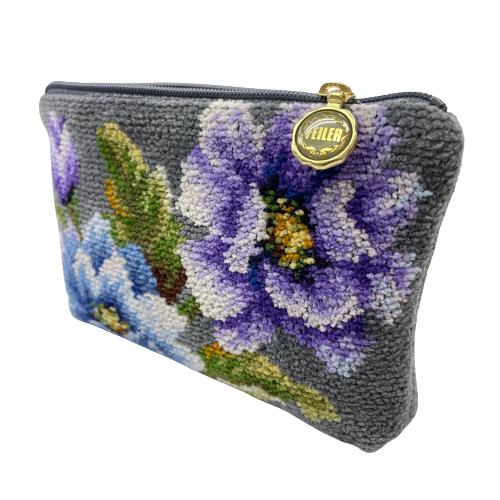 フェイラー ポーチ FEILER アメジストブルーム グレー ABL-222022-GY シュニール...