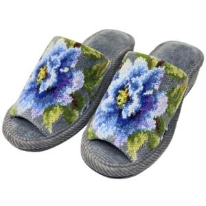 feiler（フェイラー） スリッパ ヒール有 レーシーローズ 前あき