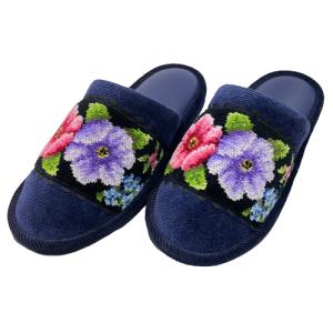 feiler（フェイラー） スリッパ ヒール無 レーシーローズ グレー LR