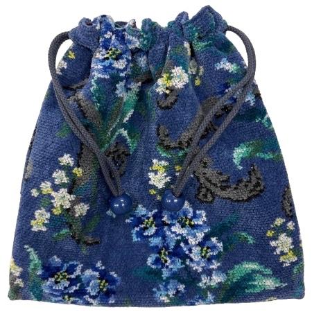 ・フェイラー 巾着 きんちゃく 大 FEILER エーデルブラウ ライトブルー EBL-252013...