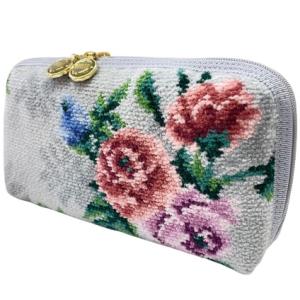 ・フェイラー 便利ポーチ FEILER メロウローズ シルバーグレー MLR-232031-SVGY...