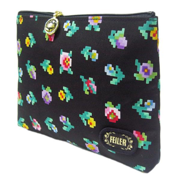 ・フェイラー ポーチ FEILER プティフローリスト ファイユ 黒 ブラック PEFF-19202...