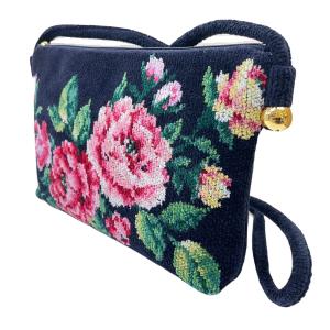 feiler（フェイラー） ショルダーバッグ ローズアダージョ 紺 ネイビー