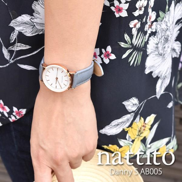 レディース腕時計 nattito ダニー 小 AB005  ファッションウォッチ 合皮 革ベルト プ...