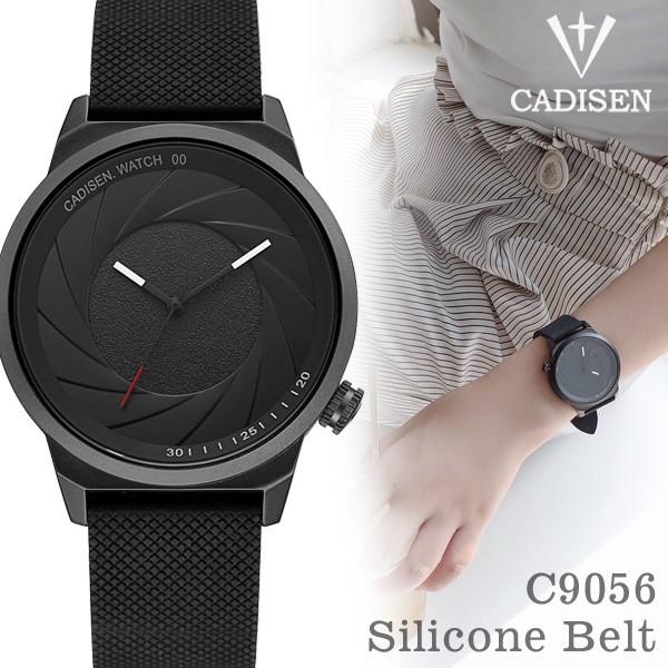 腕時計 メンズ腕時計 ブランド CADISEN c9056 クロノグラフ シリコンベルト ビジネス ...