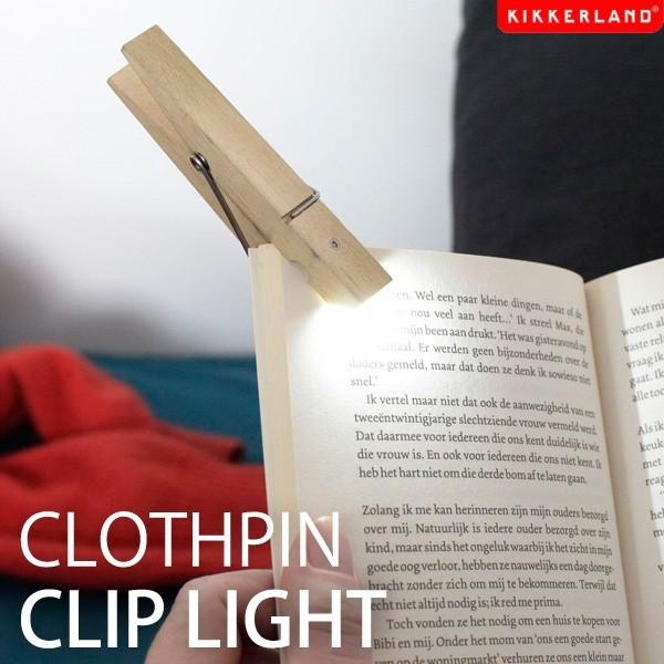 おもしろ 雑貨 KIKKERLAND キッカーランド Clothespin Clip Light ク...