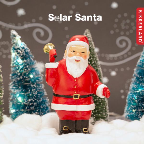 ソーラー サンタクロース KIKKERLAND Solar Santa With Bell サンタ ...