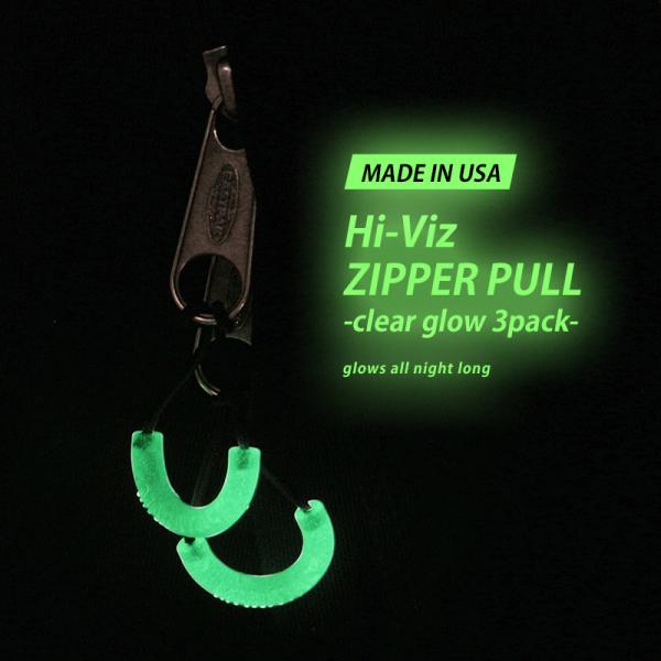 Hi-Viz ZIPPER PULL -clear glow 3pack- マラタック ジッパープル...