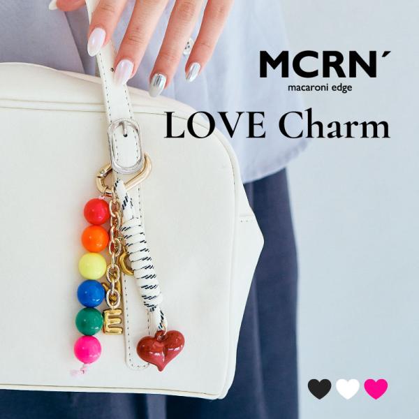LOVEチャーム ストラップ スマホ かわいい ハート パラコード キーホルダー ストラップ ＜ma...