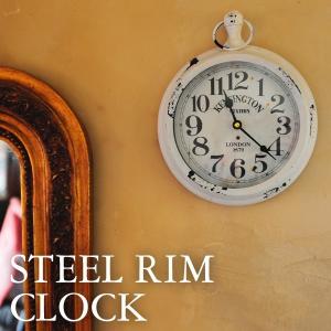 おもしろ 雑貨 STEEL RIM CLOCK 掛け時計｜sincere-inc
