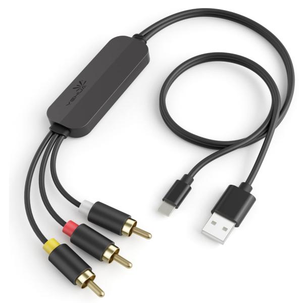 Lighnting to RCA 変換ケーブル i-Phone 3RCA/AV 変換 ケーブル Li...