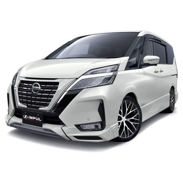 インパル セレナ C27 後期 フロントハーフバンパー ABS 未塗装 IMPUL AERODYNA...