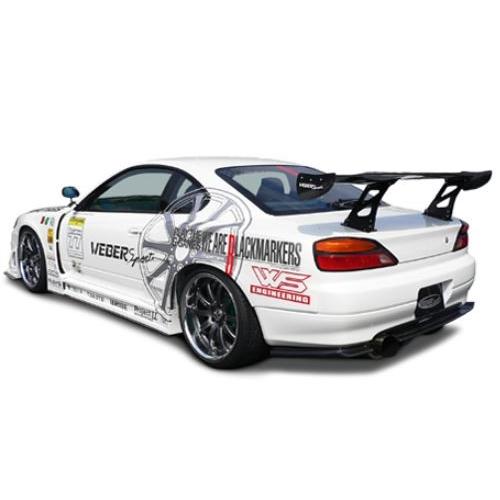 ウェーバースポーツ シルビア S15 リアフェンダー 40mm ワイド FRP 未塗装 WEBER ...