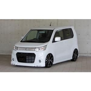 エムズスピード ワゴンRスティングレー MH34S フロントハーフスポイラー 未塗装 3191-11...