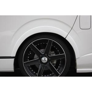 ギブソン ハイエース 200系 オーバーフェンダー 20mm FRP 未塗装
