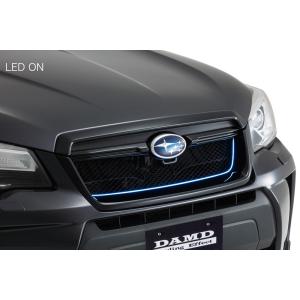 フォレスター SJ フロントグリル 未塗装品 LED有/ホワイト