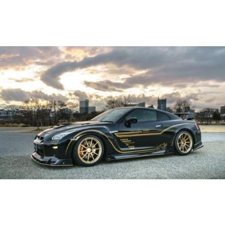 ロウェン GT-R GTR R35 後期 サイドステップ FRP 未塗装 1N005J00 ROWE...