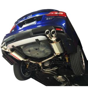 スバルVM4　レヴォーグワンオフ中間ストレートマフラー M's】スバル レヴォーグ 前期 4本出し 2サイレンサー マフラー チタン