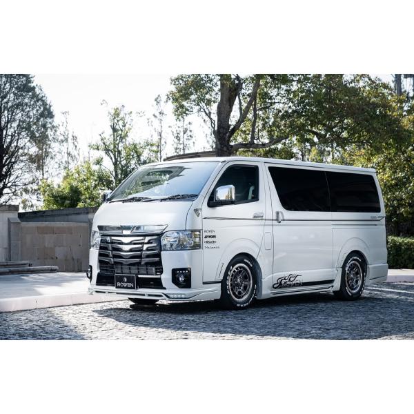 ロウェン ハイエース 200系 GDH20# TRH20# 6型 サイドステップ ABS 未塗装 1...