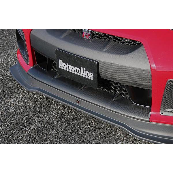 チャージスピード GT-R R35 フロントバンパーアンダーカウル FRP 未塗装　黒ゲル製 CHA...