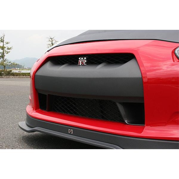 チャージスピード GT-R R35 フロントグリルカウル ALLカーボン 艶消しUVカットクリア塗装...