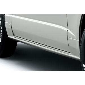 ハイエース モデリスタ サイドスカート運転席側のみパール塗装済品 新品未使用 TRD サイドスカート ホワイトパールCS(070) ハイエースバン