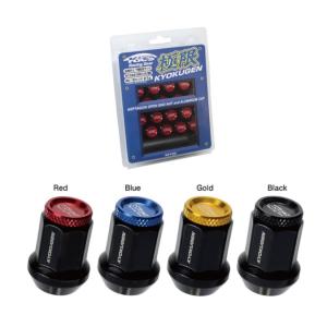 協永産業 キックス 極限 貫通ナット　アルミキャップ付 20個入 M12xP1.25 ナット ブラッ...